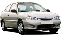 Hyundai Accent 3-Door Hatchback 1994-1999 (X3)