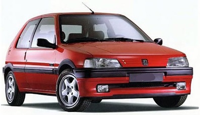 Peugeot 106 3-Door Hatchback 1991-1996 (Phase I)