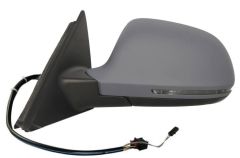 Audi A4 2008-2010 Electric Heated (Electro-Chromatic Function-Cable) Primed (Suitable for Painting) Wing Mirror Unit Passenger Side