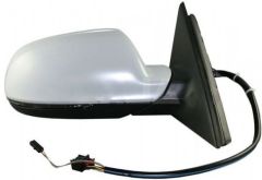 Audi A4 2009-2012 Electric Heated Power Folding with Memory Primed (Suitable for Painting) Wing Mirror Unit Driver Side