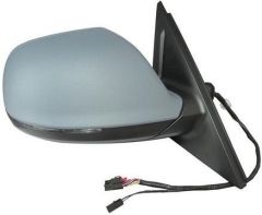 Audi Q5 2008-2012 Electric Heated Primed (Suitable for Painting) Wing Mirror Unit Driver Side