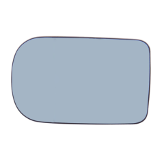 BMW 5 Series 2001-2004 Non-Heated Blue Tinted Flat (Power Folding Compatible) Wing Mirror Glass Passenger Side