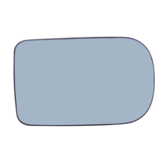 BMW 5 Series 2001-2004 Non-Heated Blue Tinted Flat (Power Folding Compatible) Wing Mirror Glass Driver Side