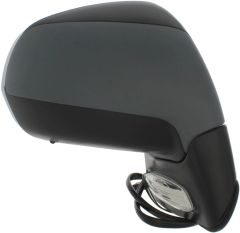 Citroen C4 Grand Picasso 2011-2013 Electric Heated With Puddle Lamp Primed Cover (Suitable for Painting) Black Arm Wing Mirror Unit Driver Side