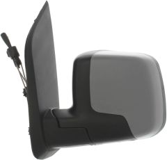 Citroen Nemo 2008-2017 Manual (Cable Toggle) Primed (Suitable for Painting) Wing Mirror Unit Passenger Side