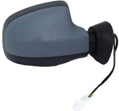 Dacia Sandero 2008-2012 Electric Heated Primed (Suitable for Painting) Wing Mirror Unit Driver Side