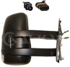 Iveco Daily 2006-2009 Manual Long Arm With FM/AM Radio Aerial Black Wing Mirror Unit Driver Side