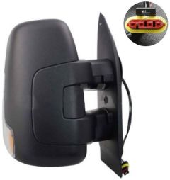 Iveco Daily 2019-2024 Electric Heated Short Arm Black Wing Mirror Unit Driver Side