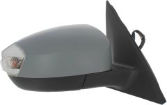 Ford S-Max 2006-2010 Electric Heated With Puddle Lamp (8-Hole Connector) Primed (Suitable for Painting) Wing Mirror Unit Driver Side