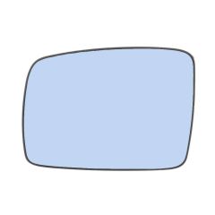 Land Rover Range Rover 2002-2009 Heated Blue Tinted Convex Wing Mirror Glass Passenger Side