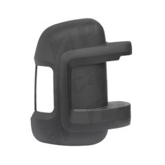 Citroen Relay 2014-2021 Textured Black (4-Screw Mounting Type) Short Arm Compatible Replacement Wing Mirror Cover Driver Side