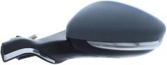 Peugeot 208 2015-2019 Electric Heated With Chrome Trim Primed (Suitable for Painting) Wing Mirror Unit Passenger Side