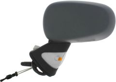 Renault Modus 2004-2008 Manual (Cable Toggle) Clear Indicator Primed (Suitable for Painting) Wing Mirror Unit Passenger Side