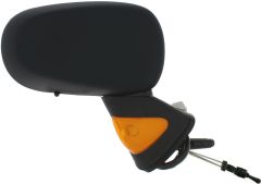 Renault Modus 2004-2008 Manual (Cable Toggle) Amber Indicator Black Wing Mirror Unit Driver Side