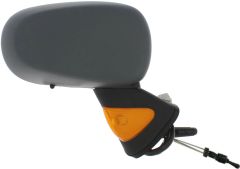 Renault Modus 2004-2008 Manual (Cable Toggle) Amber Indicator Primed (Suitable for Painting) Wing Mirror Unit Driver Side