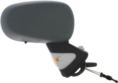 Renault Modus 2004-2008 Manual (Cable Toggle) Clear Indicator Primed (Suitable for Painting) Wing Mirror Unit Driver Side