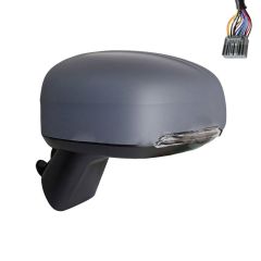 Volvo XC60 2021-2025 Electric Heated Power Folding With Blind Spot Detection Primed (Suitable for Painting) Wing Mirror Unit Passenger Side