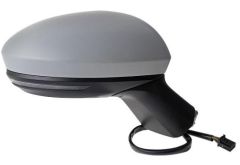 Renault Clio 2023-2025 Electric Heated Primed (Suitable for Painting) Wing Mirror Unit Driver Side