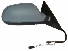 Audi A5 2011-2016 Electric Heated Power Folding with Lane Change Assist Primed (Suitable For Painting) Wing Mirror Unit Driver Side