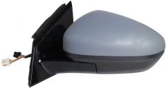 Vauxhall Grandland 2022-2025 Electric Heated Power Folding With Blind Spot Detection Primed (Suitable for Painting) Wing Mirror Unit Passenger Side