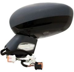 Citroen DS4 2010-2011 Electric Heated Power Folding With Memory Primed Cover (Suitable for Painting) Gloss Black Black Base Wing Mirror Unit Passenger Side