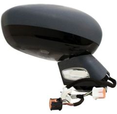 Citroen DS4 2010-2011 Electric Heated Power Folding With Memory Primed Cover (Suitable for Painting) Gloss Black Base Wing Mirror Unit Driver Side