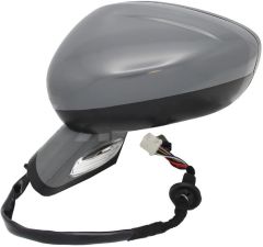 Citroen C4 2011-2018 Electric Heated Power Folding With Puddle Lamp Primed Cover & Arm (Suitable for Painting) Wing Mirror Unit Passenger Side