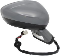 Citroen C4 2011-2018 Electric Heated Power Folding With Memory & Puddle Lamp Primed Cover & Arm (Suitable for Painting) Wing Mirror Unit Driver Side