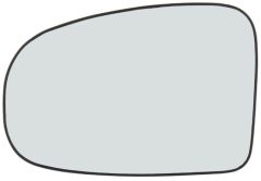 Toyota Prius+ 2012-2015 Non-Heated Clear Tinted Convex Wing Mirror Glass Passenger Side