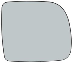 Renault Kangoo 1998-2003 Non-Heated Clear Tinted Convex Wing Mirror Glass Driver Side