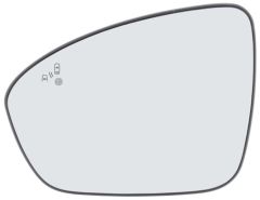 Renault Clio 2023-2025 Heated Clear Tinted Convex (Blind Spot Detection) Wing Mirror Glass Passenger Side