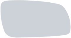 Volkswagen Bora 1998-2001 Heated Clear Tinted Convex Wing Mirror Glass Driver Side