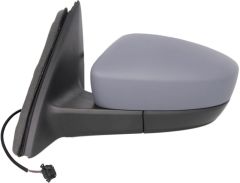 Skoda Rapid 2012-2017 Electric Heated Primed (Suitable for Painting) Wing Mirror Unit Passenger Side