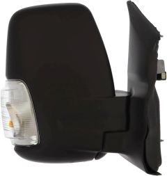 Ford Transit 2019-2024 Manual Short Arm 16w Clear Indicator Black Wing Mirror Unit Driver Side