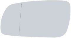 Volkswagen Bora 1998-2001 Non-Heated Clear Tinted Aspherical Wing Mirror Glass Passenger Side