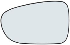 Volkswagen Sharan 1995-1998 Non-Heated Clear Tinted Convex Wing Mirror Glass Passenger Side