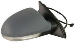 Volkswagen Passat 2005-2010 Electric Heated Primed (Suitable for Painting) Wing Mirror Unit Driver Side