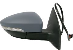 Volkswagen Passat CC 2008-2012 Electric Heated Primed (Suitable for Painting) Wing Mirror Unit Driver Side