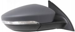 Volkswagen Passat 2010-2014 Electric Heated Primed (Suitable for Painting) Wing Mirror Unit Driver Side