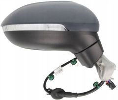 Volkswagen Passat 2014-2020 Electric Heated Primed (Suitable for Painting) Wing Mirror Unit Driver Side