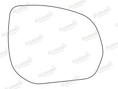 Peugeot 508 2010-2019 Clear Aspherical Stick On Wing Mirror Glass Driver Side