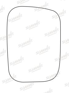 Nissan Urvan 1979-1995 Clear Convex Stick On Wing Mirror Glass Passenger Side