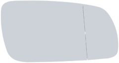 Volkswagen Bora 2001-2005 Non-Heated Clear Tinted Aspherical Wing Mirror Glass Driver Side