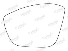 Peugeot 308 2013-2019 Clear Convex Stick On Wing Mirror Glass Passenger Side