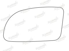 Daewoo Espero 1995-1997 Clear Convex Stick On Wing Mirror Glass Passenger Side